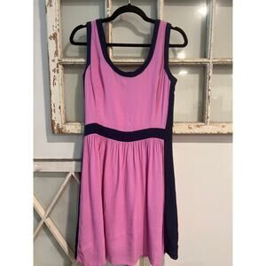 Lilly Pulitzer size 8 Irene dress in pink with navy trim